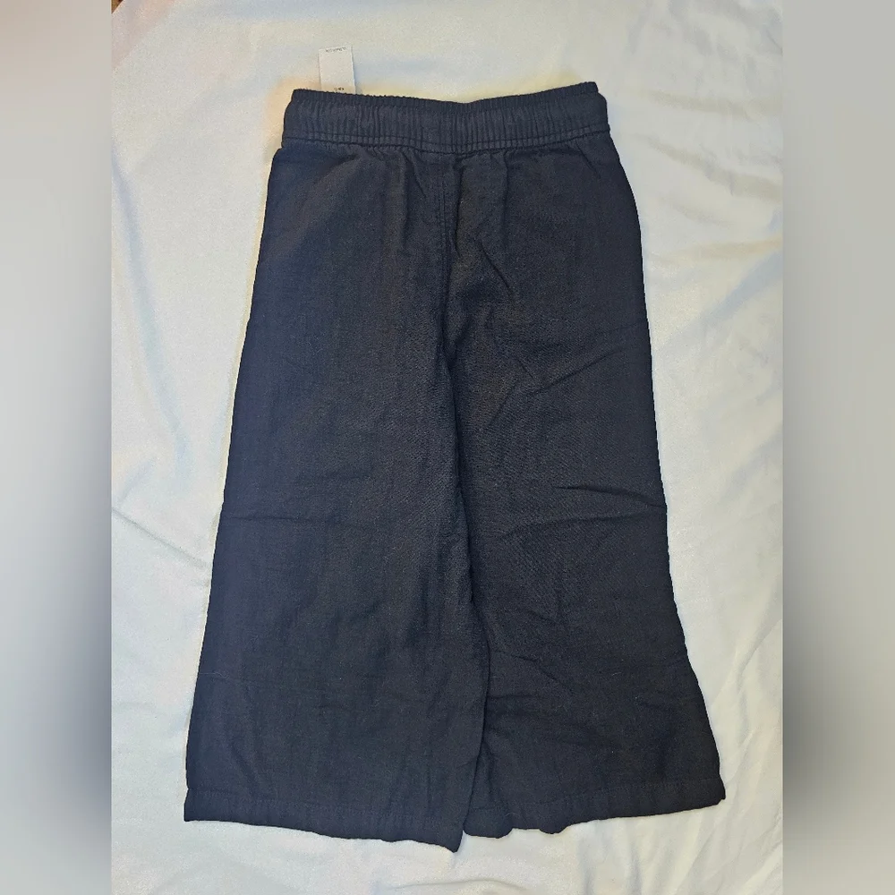 Old Navy Black Loose High-Waisted Wide-Leg Pants- Small (6/7)- NWT